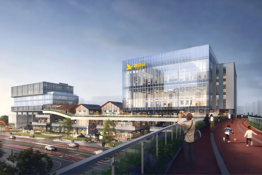 再添新地标！熊猫体育LED屏点亮泰安荟品仓城市奥莱广场